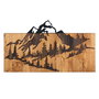 Wallity Nature Accesorio decorativo de pared Negro y Nogal